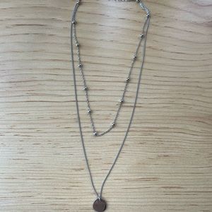 Sterling silver layered necklace
